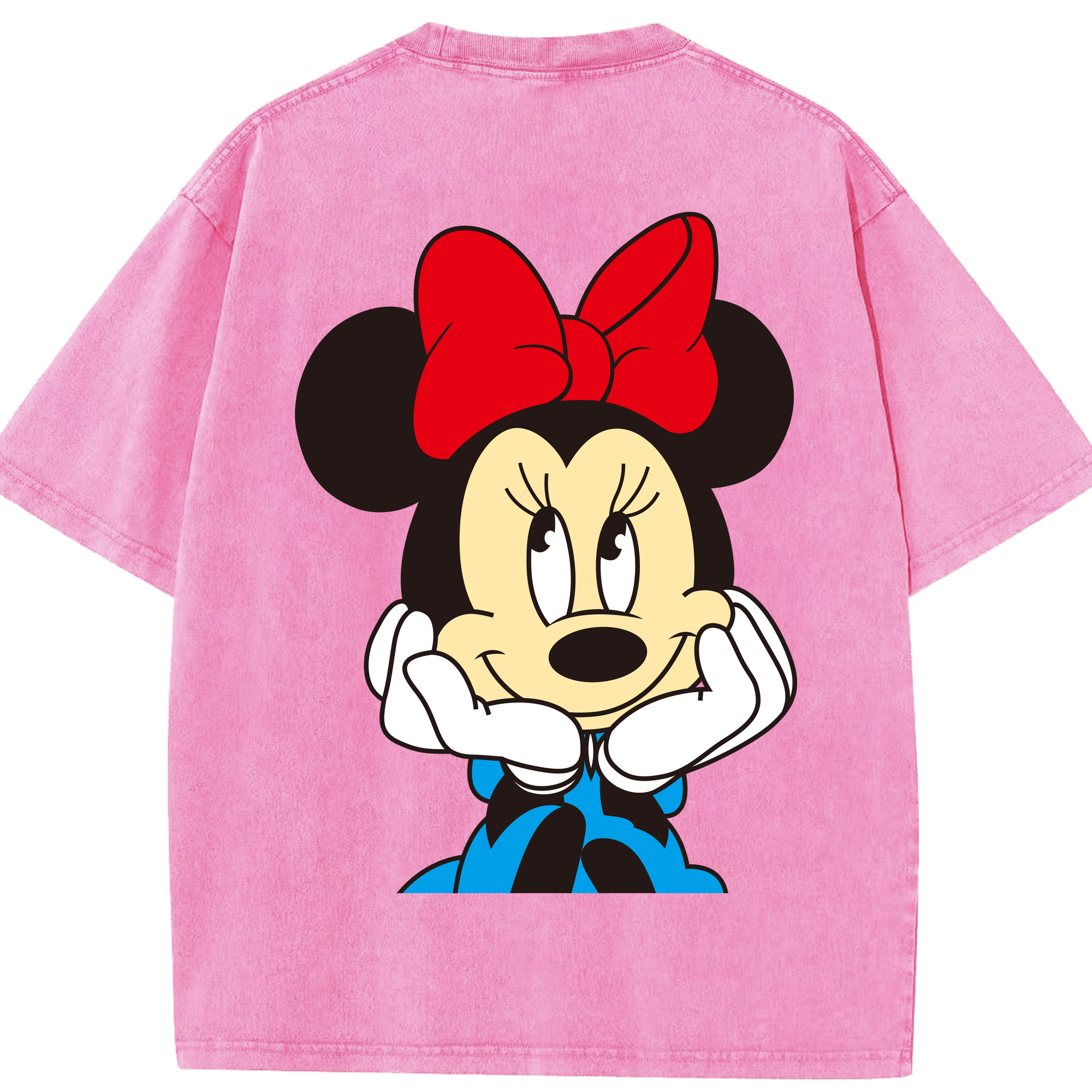 （画像用） ミッキーマウス Mickey Mouse 綿100% ヴィンテージ風 半袖Tシャツ（背面プリント）